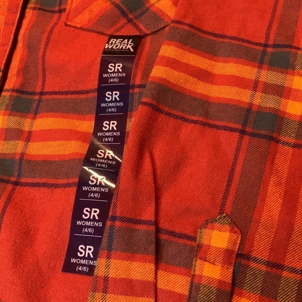 NWT Real Work Plaid Shirt - Picture 2 of 6